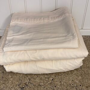 Ralph Lauren Cotton King Size Soft Ivory Sheet Set